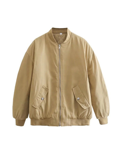 Women's Oversized Bomber Jacket | Transitional