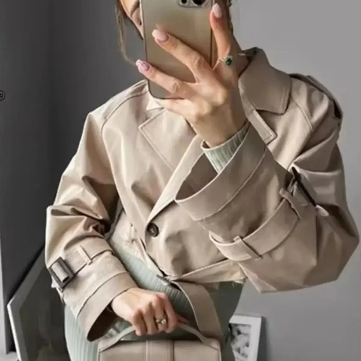 Stylish Women’s Trench Coat | Short