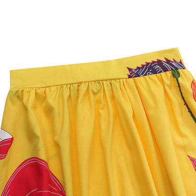 Women’s Floral Print High-Waisted Stylish Skirt | Maxi