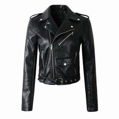 Women’s Biker Jacket with Zip | Classic