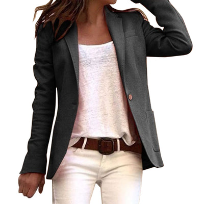 Slim Blazer With Long Sleeves For Women | Work