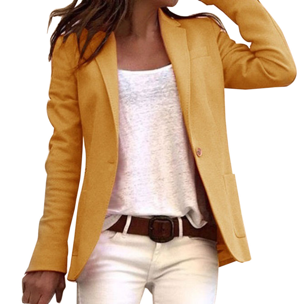 Slim Blazer With Long Sleeves For Women | Work